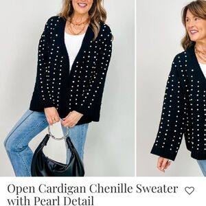 POL Black Knit Cardigan